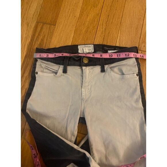 Current/Elliott Women's Two-Tone white/black low rise Skinny Jeans Size 27 - Picture 7 of 10